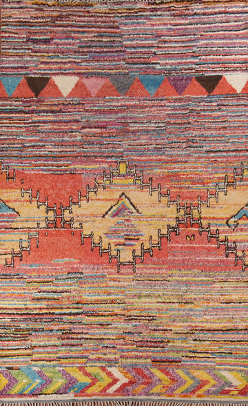 Colorful Moroccan Oriental Large Rug 9x14
