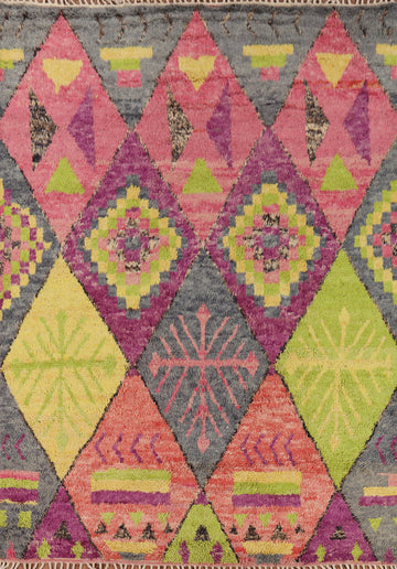 Plush Colorful Moroccan Oriental Area Rug 8x11
