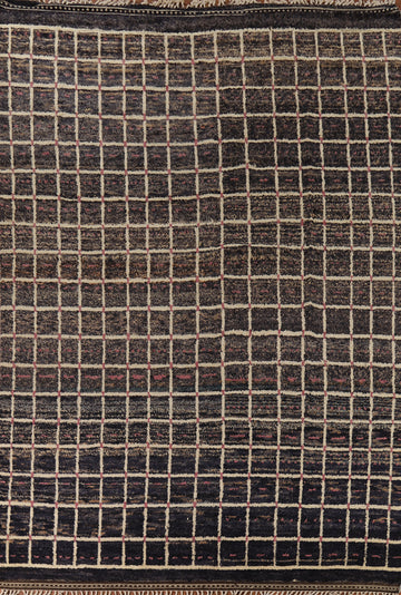 Checkered Moroccan Oriental Large Rug 10x15