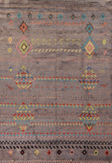 Geometric Plush Moroccan Oriental Area Rug 9x12