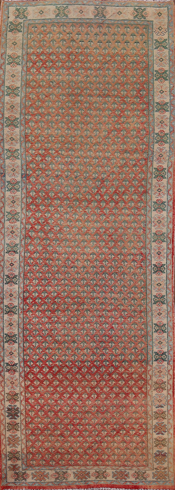 Geometric Wool Botemir Persian Runner Rug 4x11