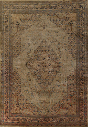 Vegetable Dye Kashan Persian Large Rug 10x14