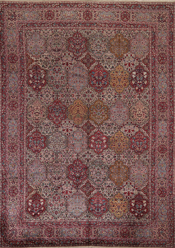 Antique Vegetable Dye Agra Indian Area Rug 9x12