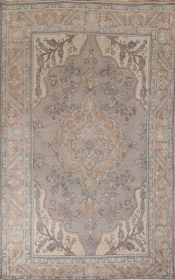 Vintage Wool Tabriz Persian Area Rug 7x10