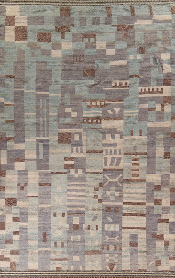 Handmade Moroccan Oriental Large Rug 10x15