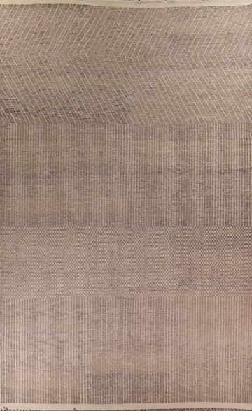Handmade Brown Moroccan Oriental Large Rug 12x19