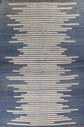 Striped Handmade Moroccan Modern Large Rug 12x16