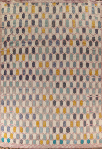 All-Over Handmade Wool Moroccan Large Rug 12x16