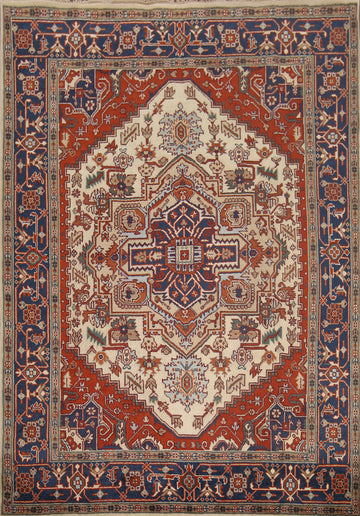 Geometric Heriz Serapi Oriental Area Rug 8x10