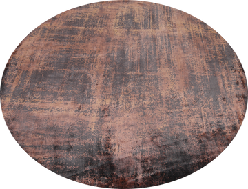 Handmade Abstract Indian Round Rug 9x9