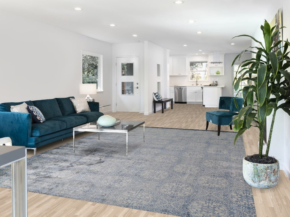 All-Over Geometric Abstract Indian Area Rug 8x11