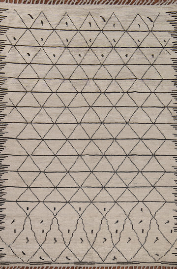 All-Over Trellis Moroccan Oriental Area Rug 7x10