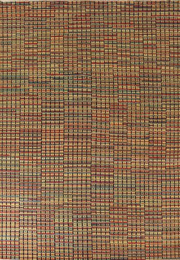 Striped Multicolor Moroccan Oriental Area Rug 9x13