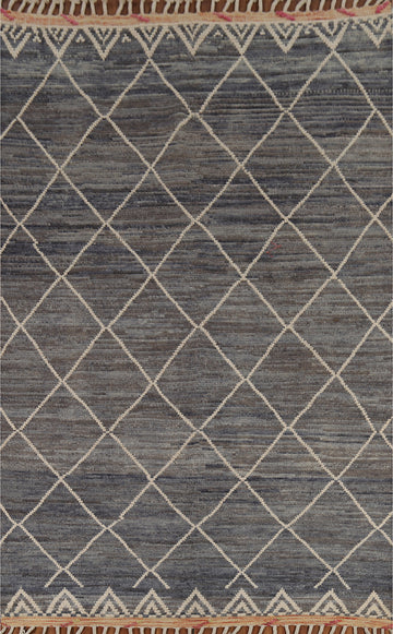 All-Over Trellis Moroccan Living Room Area Rug 6x10
