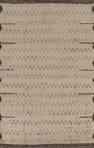Chevron Style Moroccan Living Room Area Rug 6x10