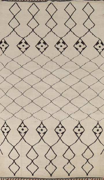 All-Over Trellis Moroccan Oriental Area Rug 6x10