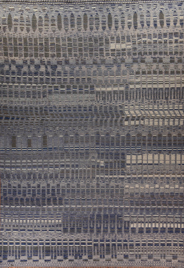 Handmade Blue Moroccan Palace Size Rug 15x18