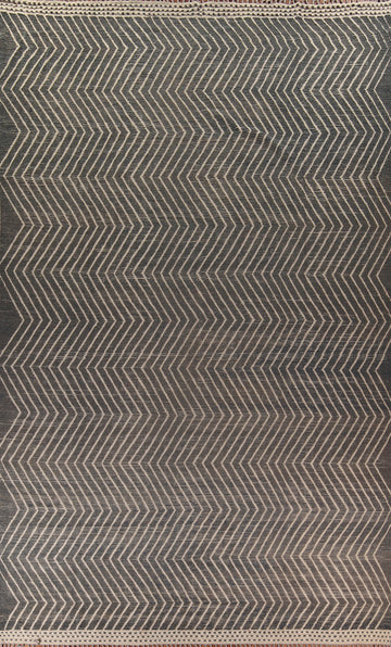 All-Over Chevron Style Moroccan Oriental Rug 12x19