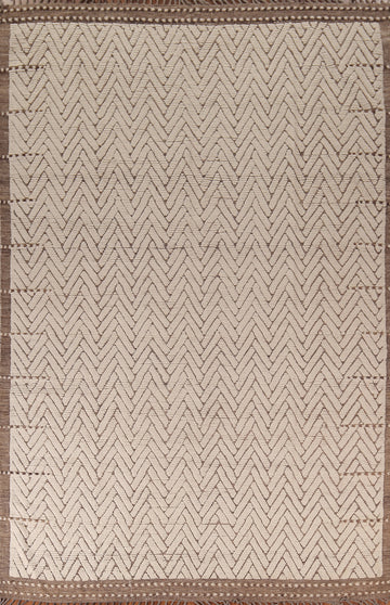 All-Over Chevron Moroccan Oriental Area Rug 9x13