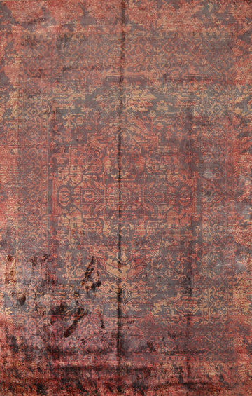 Handmade Wool Indian Abstract Area Rug 8x12