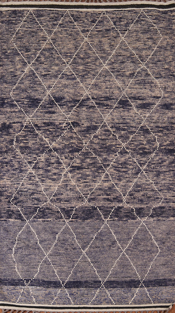 All-Over Trellis Moroccan Wool Area Rug 5x9