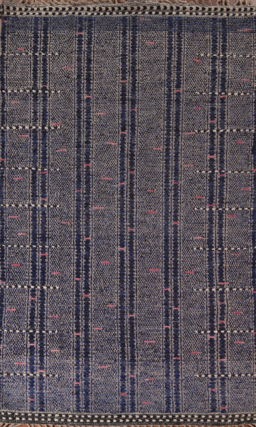 Navy Blue Moroccan Oriental Area Rug 6x10