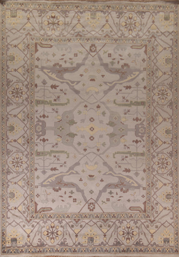 Earth Tone Wool Oushak Indian Large Rug 12x15