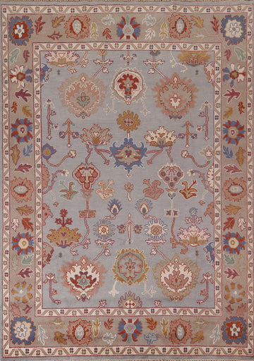 Handmade Blue Oushak Indian Area Rug 8x10