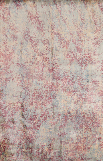 Handmade Wool Abstract Indian Area Rug 5x8
