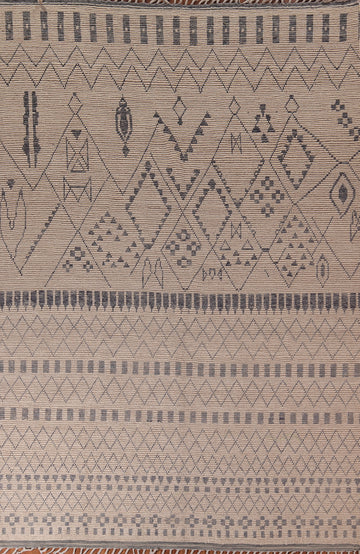 Handmade Wool Trellis Moroccan Area Rug 9x13