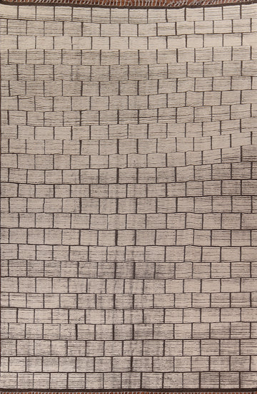 Modern Geometric Moroccan Oriental Large Rug 10x15