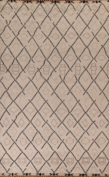 All-Over Trellis Moroccan Oriental Area Rug 8x12
