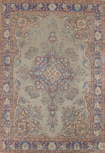Vintage Wool Tabriz Persian Area Rug 8x11