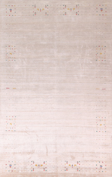 Striped Wool Tribal Gabbeh Oriental Area Rug 8x12