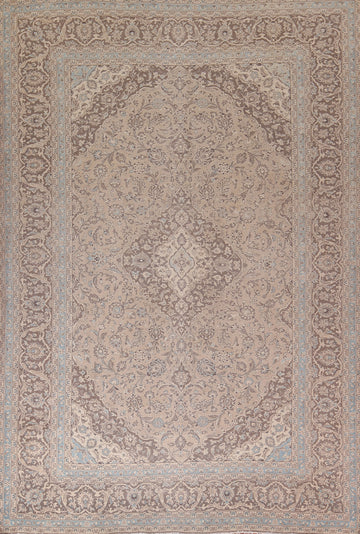 Traditional Wool Mashad Persian Area Rug 9x13