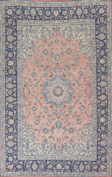 Traditional Pink Najafabad Persian Area Rug 10x13