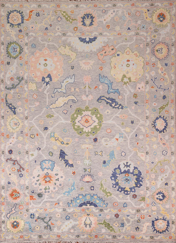All-Over Floral Oushak Oriental Area Rug 8x10