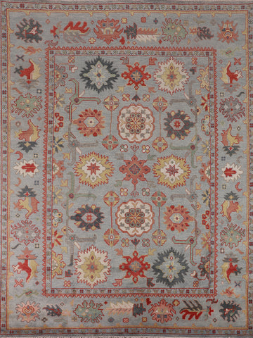 Handmade Wool Floral Oushak Oriental Area Rug 8x10