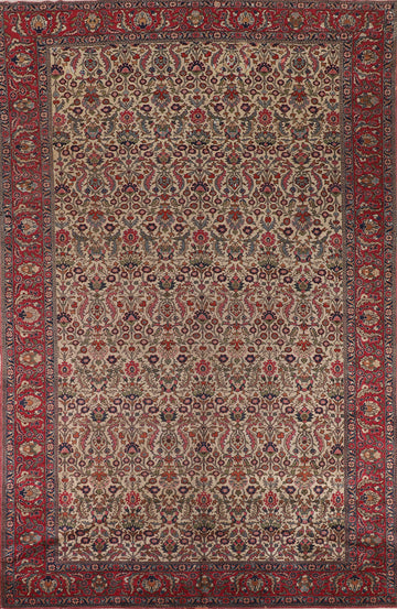 Vegetable Dye Floral Anatolian Turkish Area Rug 8x13