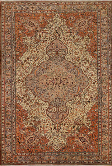 Vintage Floral Anatolian Oriental Area Rug 9x12