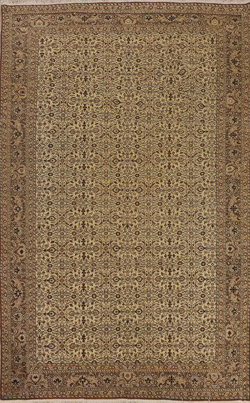 All-Over Wool Vintage Anatolian Turkish Area Rug 7x10