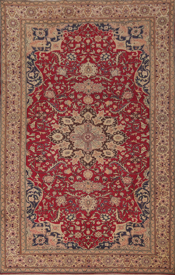 Handmade Wool Floral Anatolian Turkish Area Rug 6x10