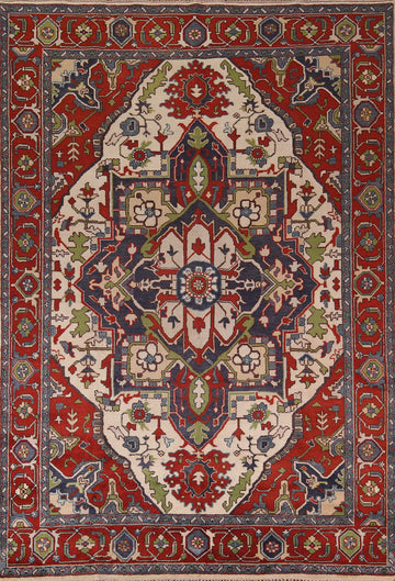 Handmade Wool Heriz Serapi Oriental Area Rug 8x12