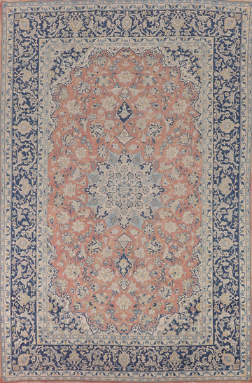 Vintage Floral Najafabad Persian Area Rug 9x13