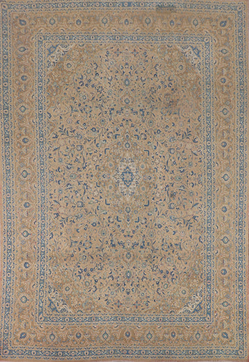 Traditional Floral Kashan Persian Area Rug 9x13