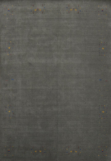 Handmade Gray Gabbeh Oriental Area 9x12