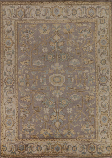 Gray Wool Oushak Oriental Area Rug 8x11