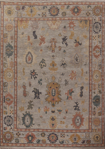 Handmade Wool Oushak Indian Area Rug 8x10