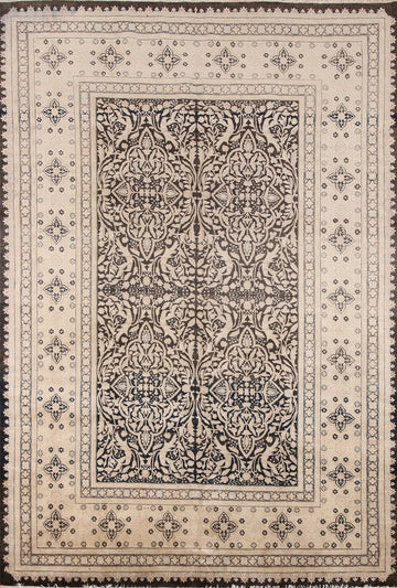 Vintage Geometric Royal Tabriz Oriental Area Rug 6x9