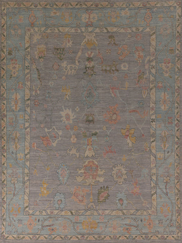 Vegetable Dye Oushak Turkish Area Rug 8x10